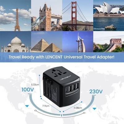 SWIFT Travel Adapter Triple USB and Type-C Charger 11