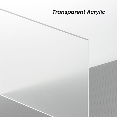 Transparent Acrylic Name Tag with Magnetic Back 10