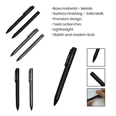 VISION Twist Action Metal Ball Pen 09