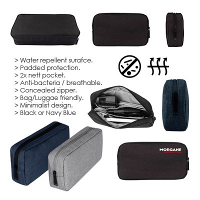 Water Repellent Travel Gadget Pouch - L Size 04