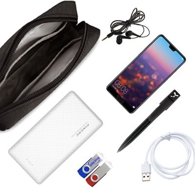 Water Repellent Travel Gadget Pouch - L Size 08