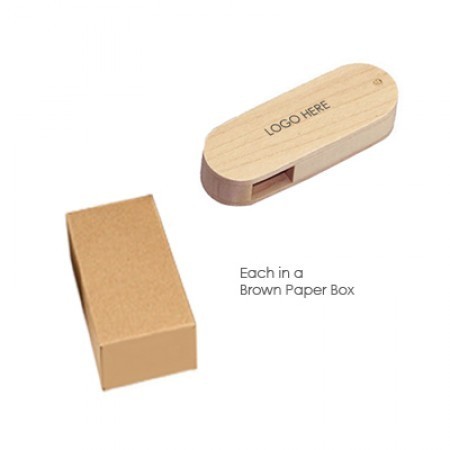 Wooden 360 Swivel USB Flash Drive - 8GB 05