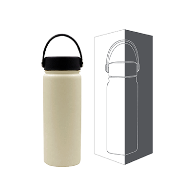 YOUNG Double Wall Stainless Steel Flask with Handle - 600ml 09