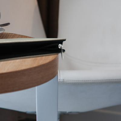 Zippered 10 Key Leather Organizer with Cards Holder 05